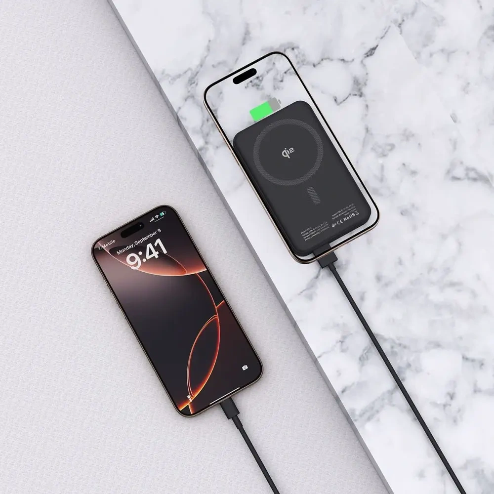 Hurtownia GSM - Powerbank Tech-Protect PB24 LifeMag Qi2 MagSafe 10000mah Černý - THP3574 - {ean13} - Hurt