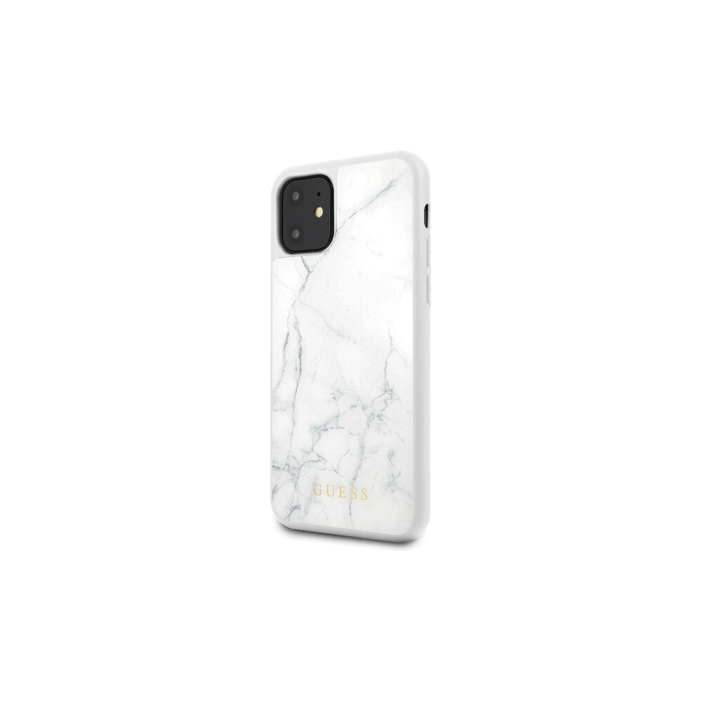 Hurtownia GSM - Etui Guess GUHCN61HYMAWH Apple iPhone 11 biały/white Marble - GUE399WHT - {ean13} - Hurt