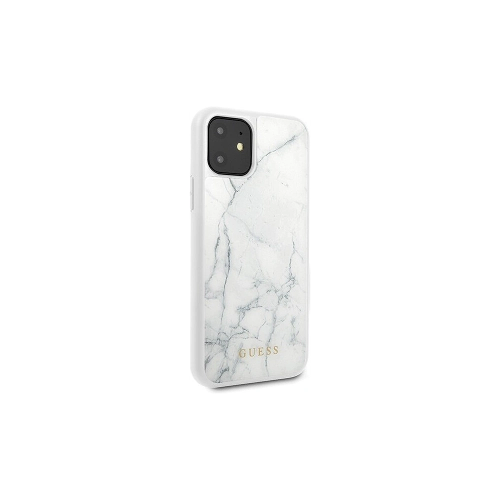 Hurtownia GSM - Etui Guess GUHCN61HYMAWH Apple iPhone 11 biały/white Marble - GUE399WHT - {ean13} - Hurt
