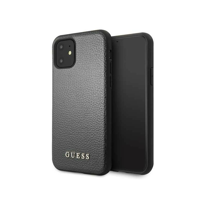 Guess GUHCN61IGLBK iPhone 11 black hard case Iridescent