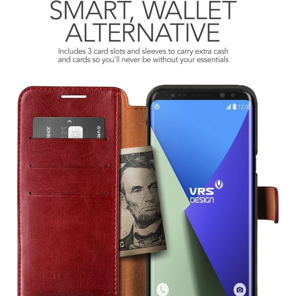 Etui VRS Design Layered Dandy Galaxy S8 Plus Wine