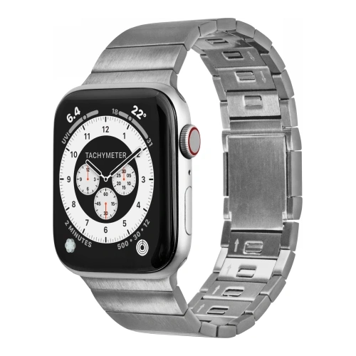 Bransoleta LAUT LINK 2.0 Apple Watch 4/5/6/7/8/9/SE/Ultra 1/2 42/44/45/49mm (silver)