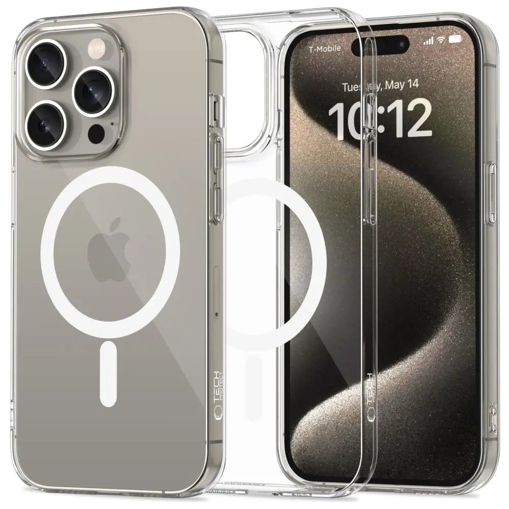 Hurtownia GSM - Etui Tech-Protect FlexAir MagSafe Apple iPhone 15 Pro Clear - THP3579 - {ean13} - Hurt