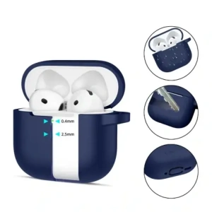Hurtownia GSM - Etui Tech-Protect Silicone Hook Apple AirPods 4 Námořnická modrá - THP3585 - {ean13} - Hurt