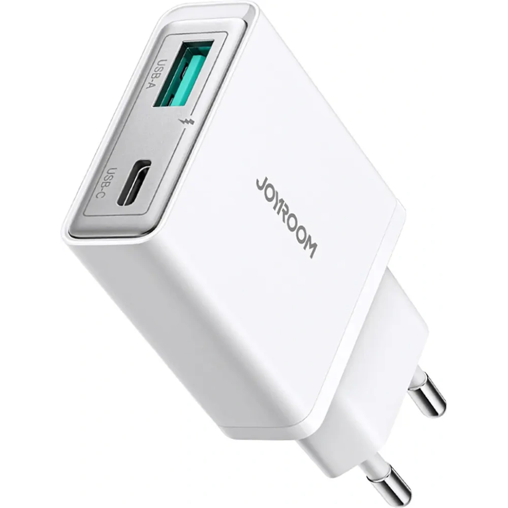 Hurtownia GSM - Joyroom JR-TCF14 hálózati töltő USB-A USB-C 20W PD QC3.0 fehér - JYR1099 - {ean13} - Hurt