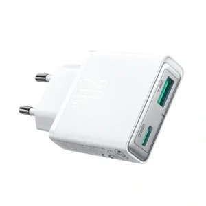 Ładowarka sieciowa Joyroom JR-TCF14 USB-A USB-C 20W PD QC3.0 biała