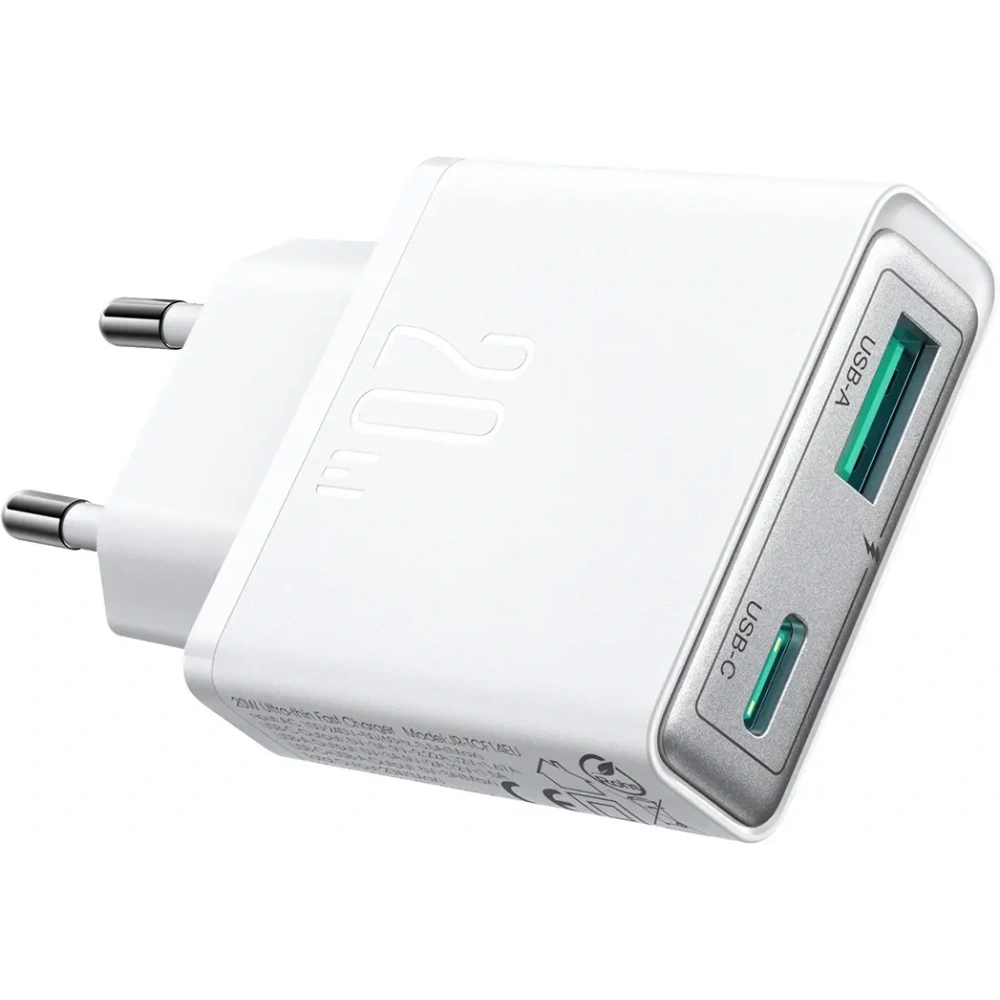 Hurtownia GSM - Joyroom JR-TCF14 Netzladegerät USB-A USB-C 20W PD QC3.0 weiß - JYR1099 - {ean13} - Hurt