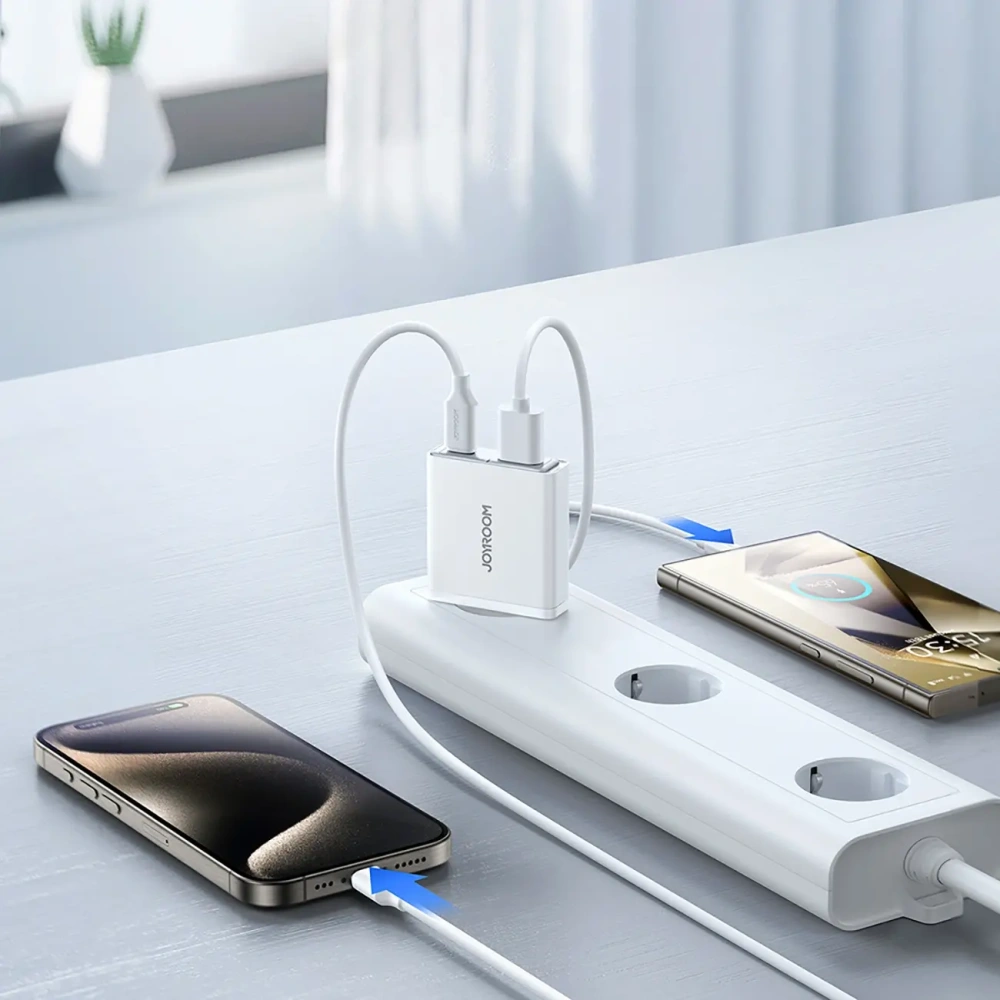 Hurtownia GSM - Joyroom JR-TCF14 Netzladegerät USB-A USB-C 20W PD QC3.0 weiß - JYR1099 - {ean13} - Hurt