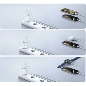 Ładowarka sieciowa Joyroom JR-TCF14 USB-A USB-C 20W PD QC3.0 biała