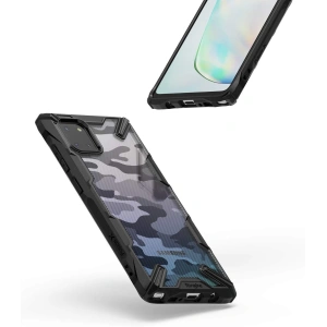 Hurtownia GSM - Etui Ringke Fusion-X Design Samsung Galaxy Note 10 Lite Camo (Moro) Black - RGK1132MOB - {ean13} - Hurt