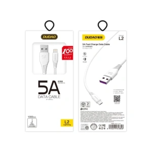 Wholesale Dudao L2M USB-A / MicroUSB cable 5A 1m white - DDA352 - {ean13} - Hurt