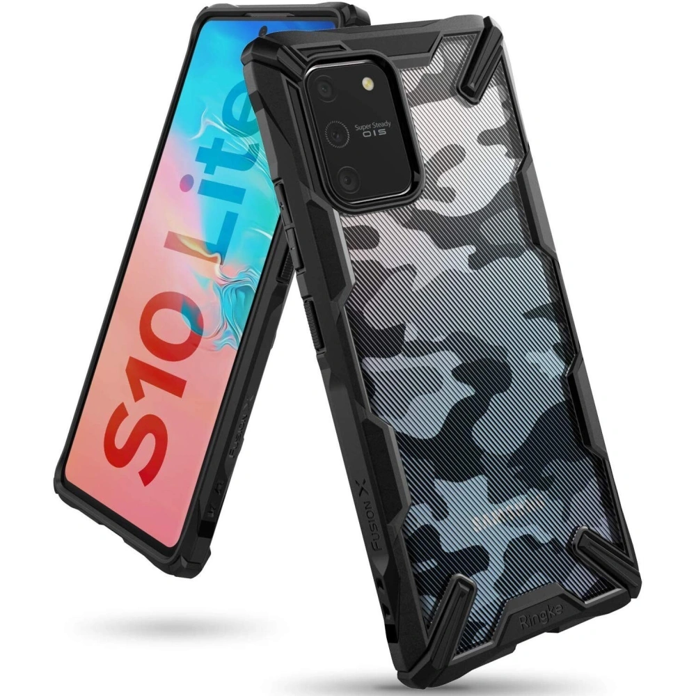 Hurtownia GSM - Etui Ringke Fusion-X Design Samsung Galaxy S10 Lite Camo (Moro) Black - RGK1134MOB - {ean13} - Hurt