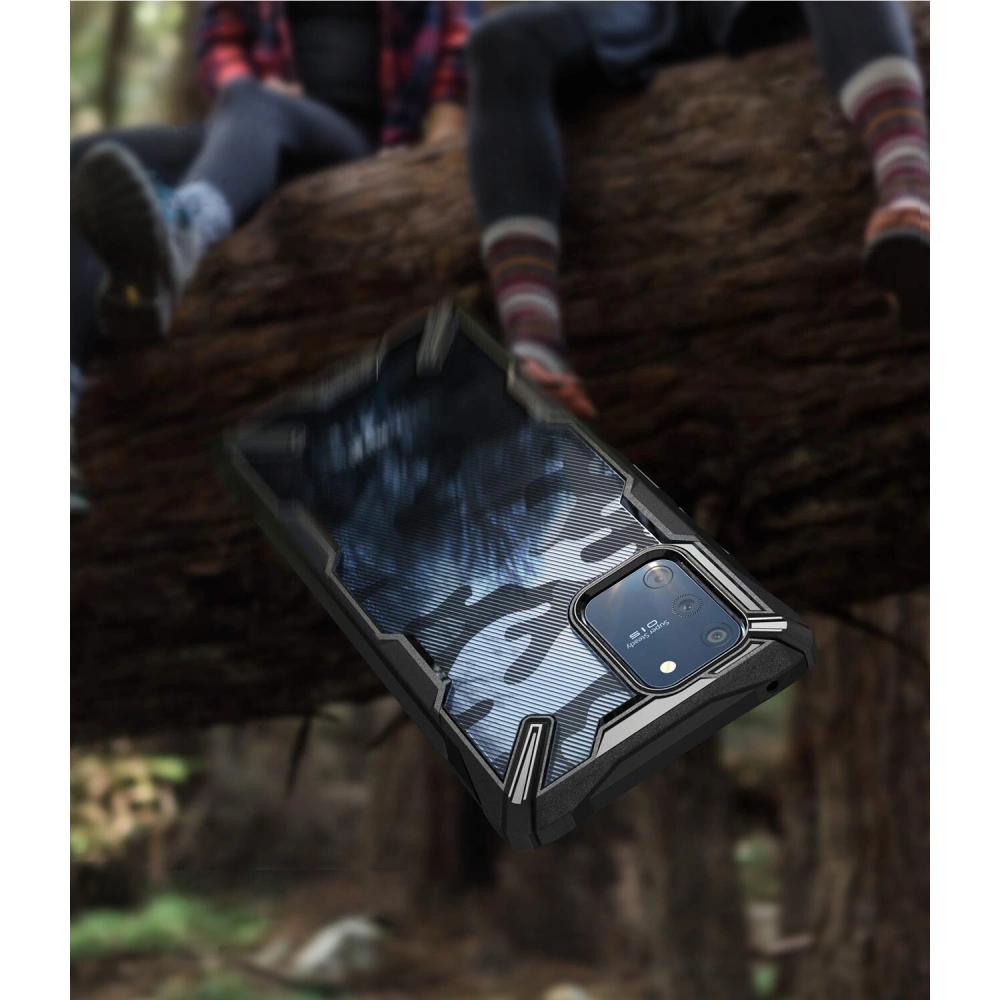 Hurtownia GSM - Etui Ringke Fusion-X Design Samsung Galaxy S10 Lite Camo (Moro) Black - RGK1134MOB - {ean13} - Hurt