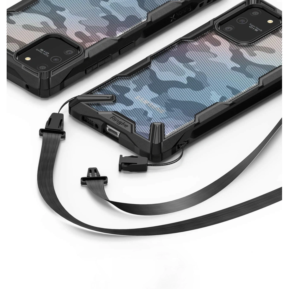 Hurtownia GSM - Etui Ringke Fusion-X Design Samsung Galaxy S10 Lite Camo (Moro) Black - RGK1134MOB - {ean13} - Hurt