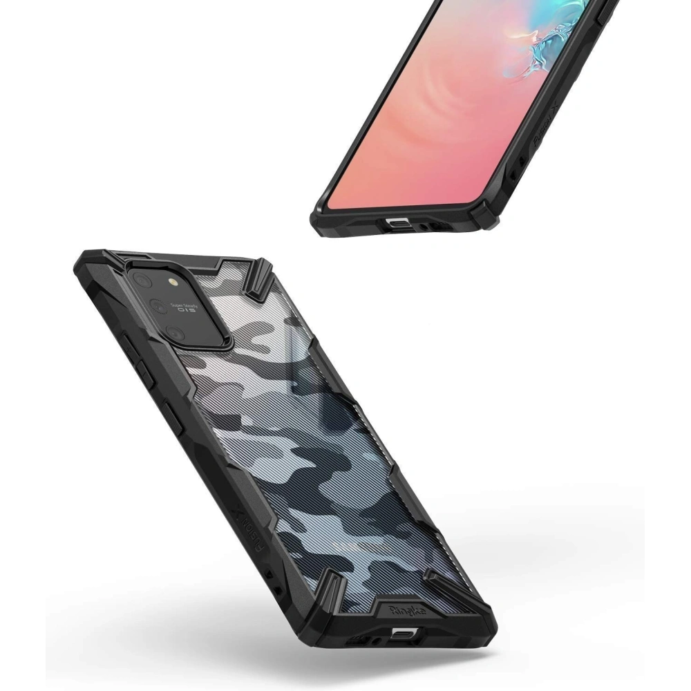Hurtownia GSM - Etui Ringke Fusion-X Design Samsung Galaxy S10 Lite Camo (Moro) Black - RGK1134MOB - {ean13} - Hurt
