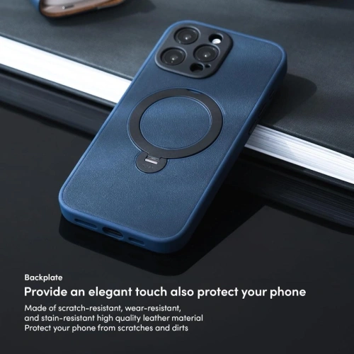 Etui Moshi Kameleon MagSafe Apple iPhone 16 Pro Max z funkcją podstawki (Midnight Blue)