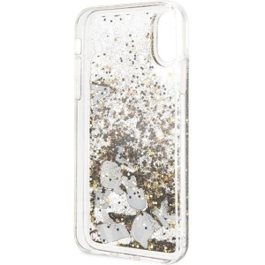 Hurtownia GSM - [OUTLET] Karl Lagerfeld KLHCPXROGO iPhone X/Xs fekete-arany/hard case Glitter - OT-804 - {ean13} - Hurt