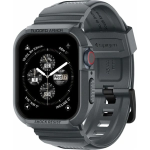 Hurtownia GSM - [OUTLET] Case Spigen Rugged Armor Pro Apple Watch 4/5/6/7/8/9/SE 44/45mm Dunkelgrau - OT-806 - {ean13} - Hurt