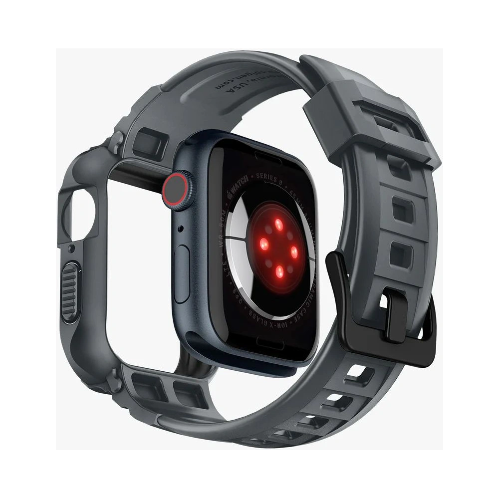 Hurtownia GSM - [OUTLET] Case Spigen Rugged Armor Pro Apple Watch 4/5/6/7/8/9/SE 44/45mm Dunkelgrau - OT-806 - {ean13} - Hurt
