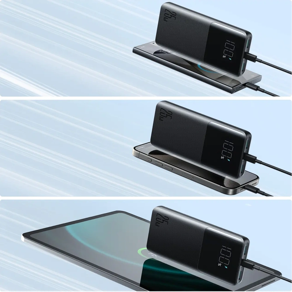 Wholesale Joyroom JR-PBF20 powerbank 25W 2xUSB-A, USB-C 10000mAh black - JYR1105 - {ean13} - Hurt
