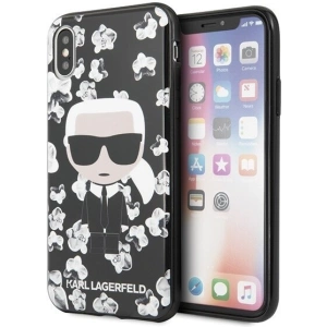 Hurtownia GSM - Karl Lagerfeld KLHCPXFLFBBK iPhone X/Xs czarny/black Flower Ikonik Karl - KLD256BLK - {ean13} - Hurt