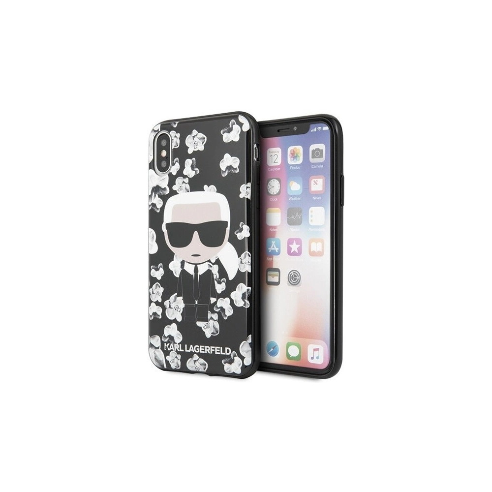 Hurtownia GSM - Karl Lagerfeld KLHCPXFLFBBK iPhone X/Xs czarny/black Flower Ikonik Karl - KLD256BLK - {ean13} - Hurt