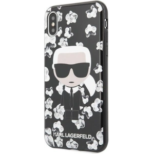 Hurtownia GSM - Karl Lagerfeld KLHCPXFLFBBK iPhone X/Xs czarny/black Flower Ikonik Karl - KLD256BLK - {ean13} - Hurt
