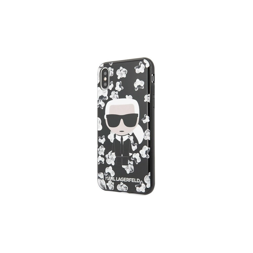 Hurtownia GSM - Karl Lagerfeld KLHCPXFLFBBK iPhone X/Xs czarny/black Flower Ikonik Karl - KLD256BLK - {ean13} - Hurt