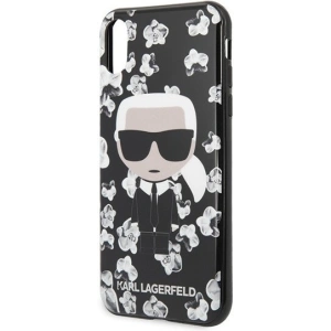 Hurtownia GSM - Karl Lagerfeld KLHCPXFLFBBK iPhone X/Xs czarny/black Flower Ikonik Karl - KLD256BLK - {ean13} - Hurt