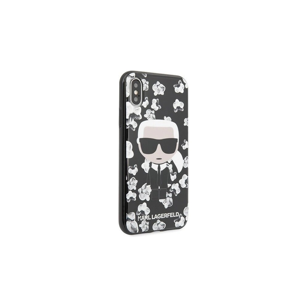 Hurtownia GSM - Karl Lagerfeld KLHCPXFLFBBK iPhone X/Xs czarny/black Flower Ikonik Karl - KLD256BLK - {ean13} - Hurt