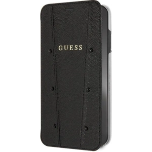 Hurtownia GSM - Etui Guess GUFLBKI65KASABK Apple iPhone XS Max schwarz/black book Kaia Saffiano - GUE401BLK - {ean13} - Hurt
