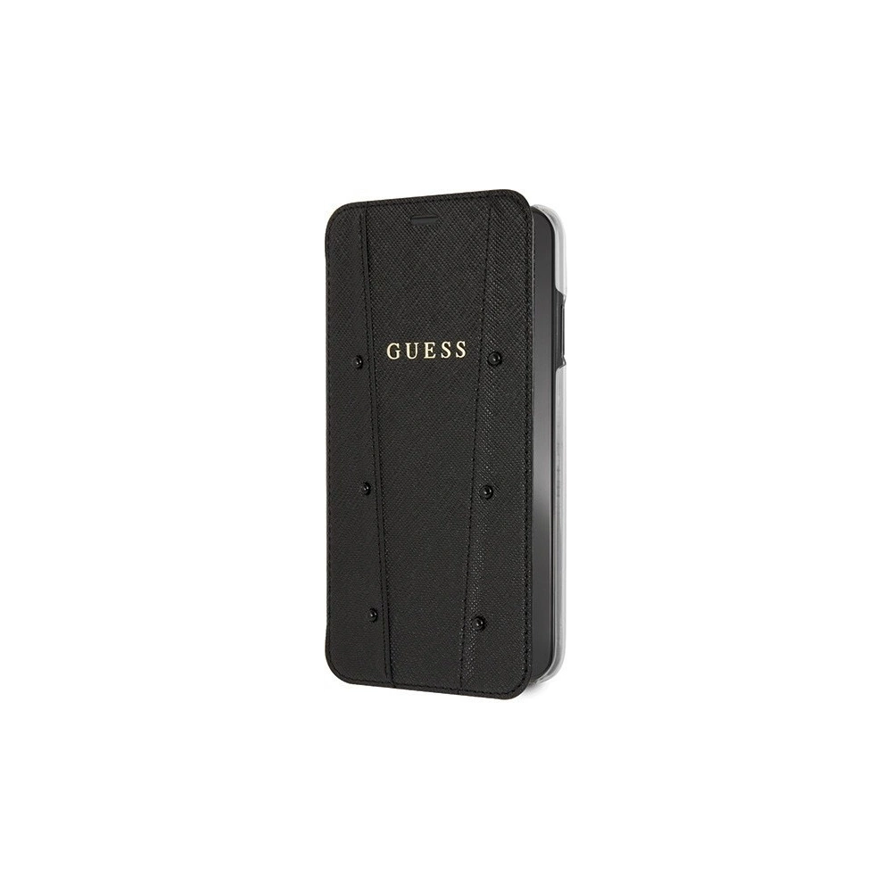 Hurtownia GSM - Etui Guess GUFLBKI65KASABK Apple iPhone XS Max schwarz/black book Kaia Saffiano - GUE401BLK - {ean13} - Hurt