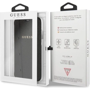 Hurtownia GSM - Etui Guess GUFLBKI65KASABK Apple iPhone XS Max schwarz/black book Kaia Saffiano - GUE401BLK - {ean13} - Hurt