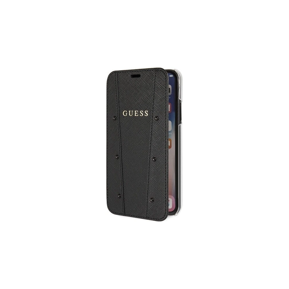 Hurtownia GSM - Etui Guess GUFLBKPXKASABK Apple iPhone X/XS czarny/black book Kaia Saffiano - GUE402BLK - {ean13} - Hurt