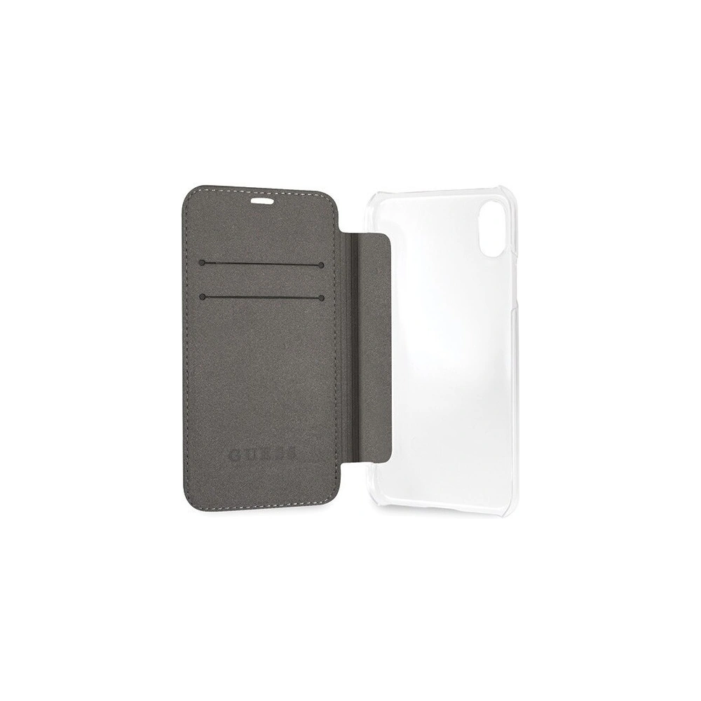 Hurtownia GSM - Etui Guess GUFLBKPXKASABK Apple iPhone X/XS czarny/black book Kaia Saffiano - GUE402BLK - {ean13} - Hurt