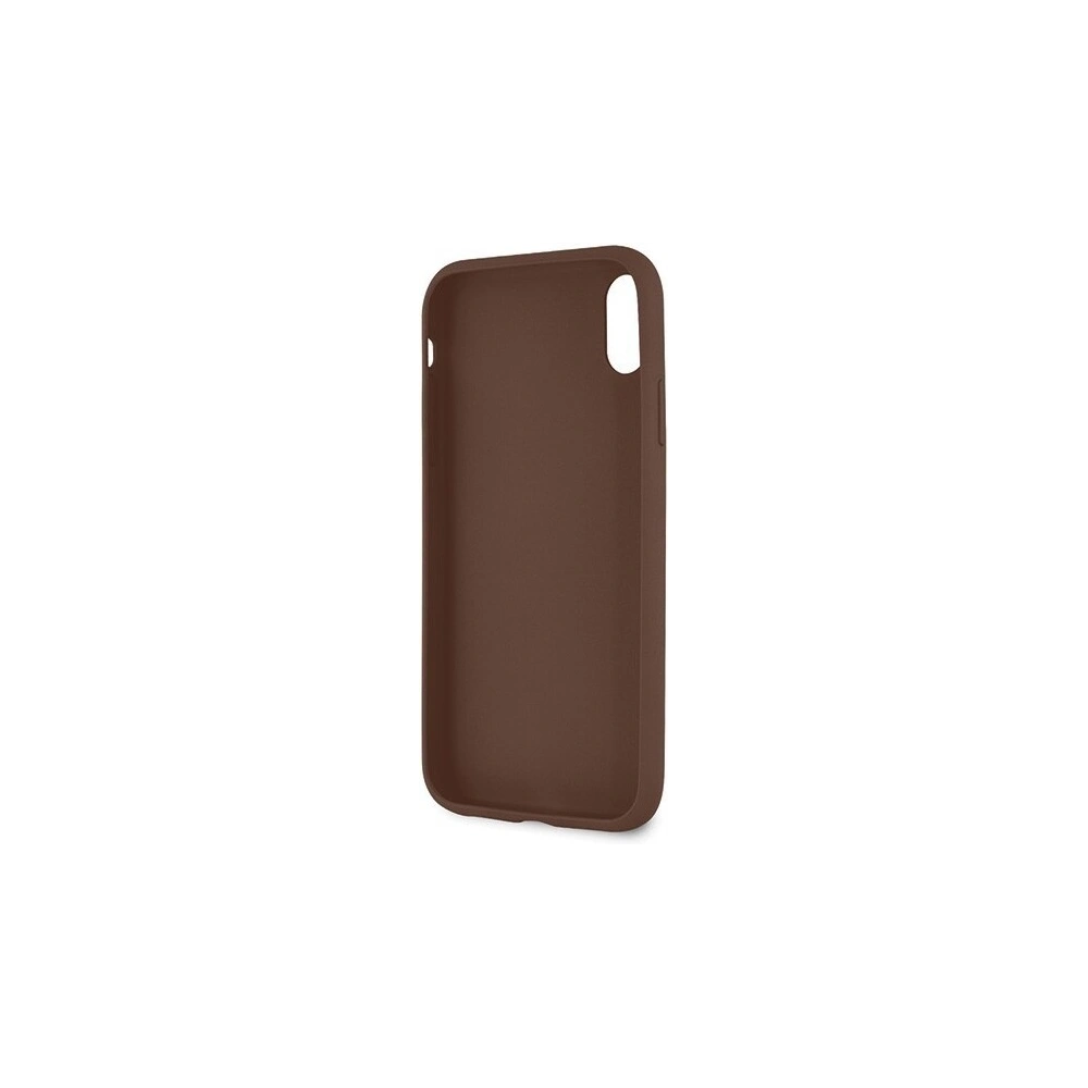 Hurtownia GSM - Etui Guess GUHCI61G4GLBR Apple iPhone XR brązowy/brown hard case 4G Stripe Collection - GUE403BR - {ean13} - Hurt