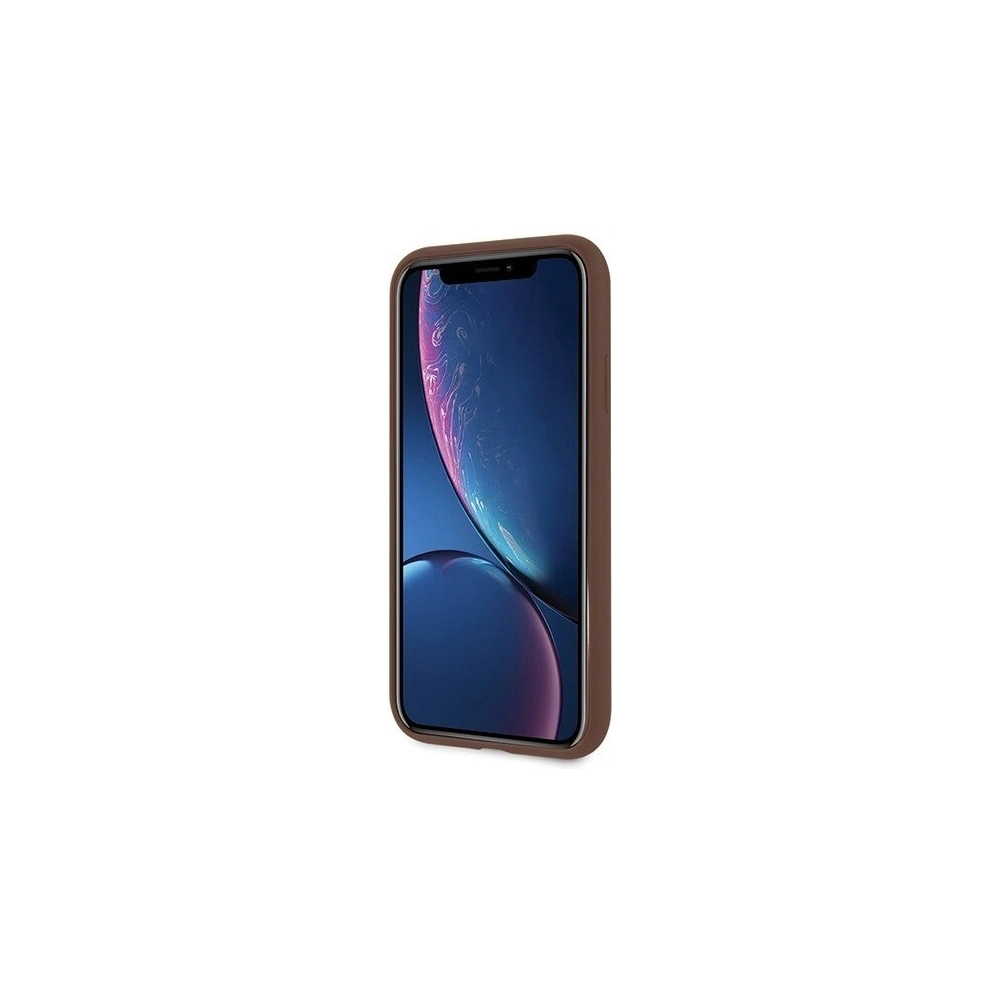 Hurtownia GSM - Etui Guess GUHCI61G4GLBR Apple iPhone XR brązowy/brown hard case 4G Stripe Collection - GUE403BR - {ean13} - Hurt
