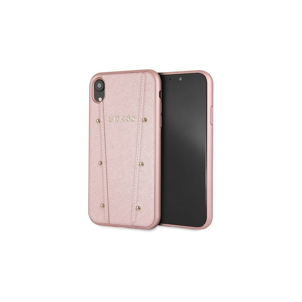 Hurtownia GSM - Etui Guess GUHCI61KAILRG Apple iPhone XR różowo-złoty/rose gold hard case Kaia Saffiano - GUE404RS - {ean13} - Hurt