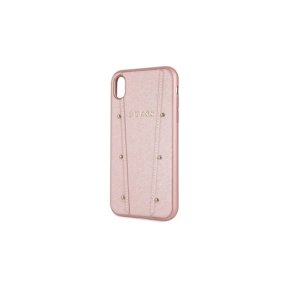 Wholesale Guess GUHCI61KAILRG iPhone Xr rose gold hard case Kaia Saffiano - GUE404RS - {ean13} - Hurt