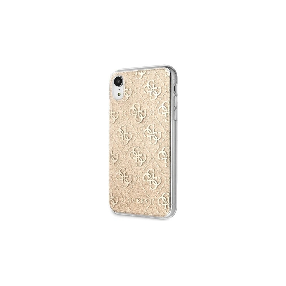 Hurtownia GSM - Etui Guess GUHCI61PCU4GLGO Apple iPhone XR złoty/gold hard case 4G Glitter - GUE405GLD - {ean13} - Hurt