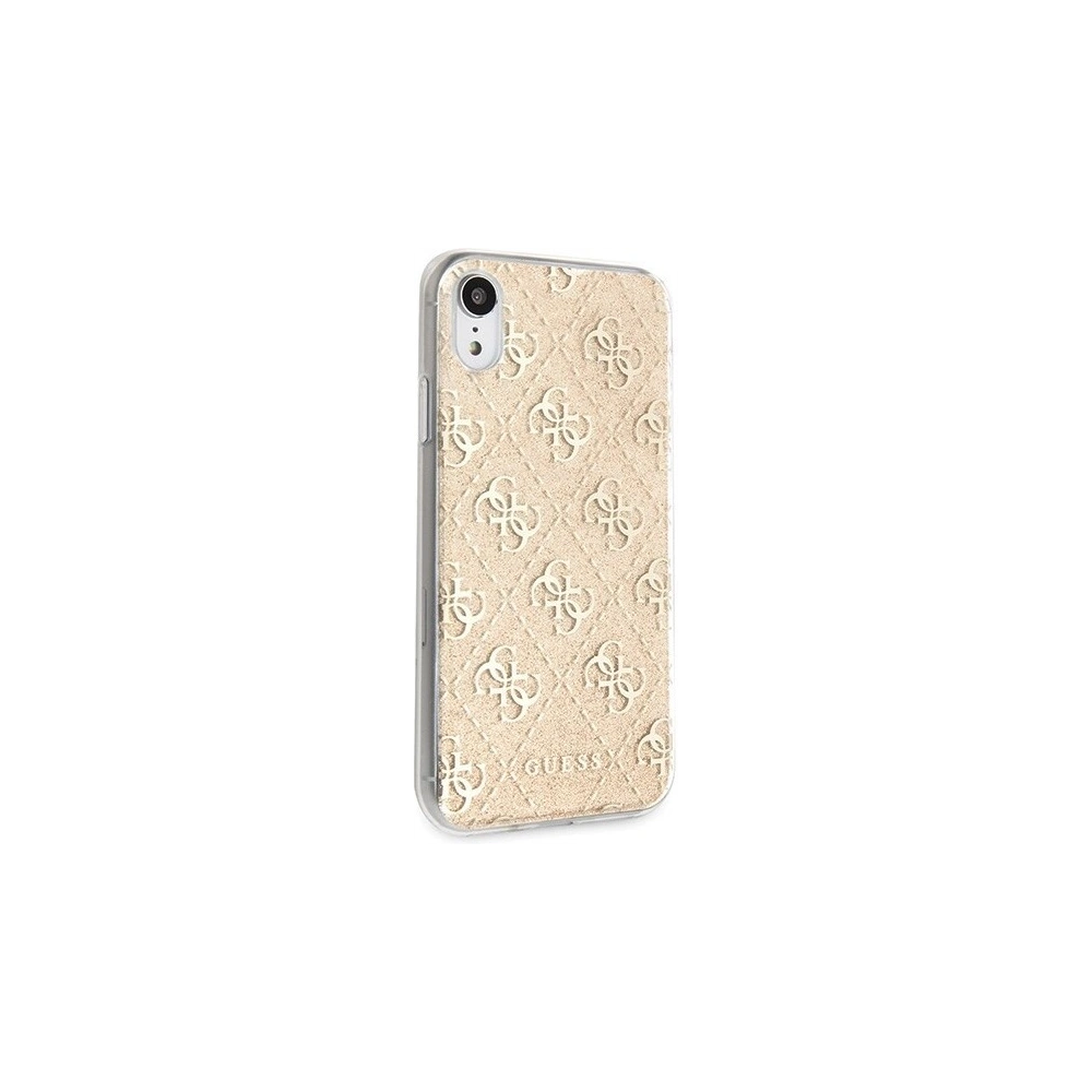 Wholesale Guess GUHCI61PCU4GLGO iPhone Xr gold hard case 4G Glitter - GUE405GLD - {ean13} - Hurt