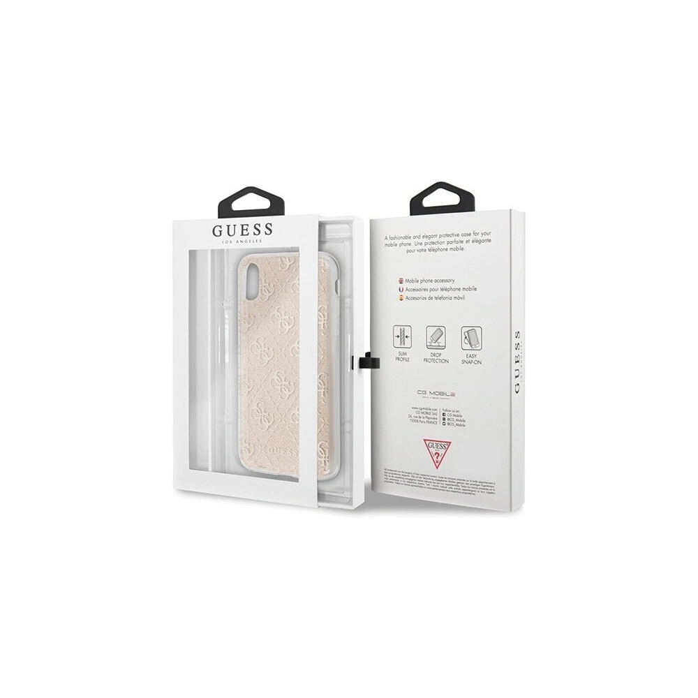 Wholesale Guess GUHCI61PCU4GLGO iPhone Xr gold hard case 4G Glitter - GUE405GLD - {ean13} - Hurt