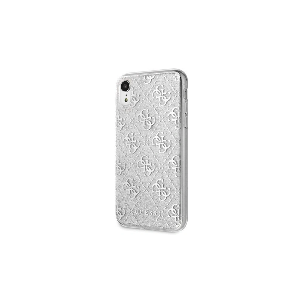 Hurtownia GSM - Etui Guess GUHCI61PCU4GLSI Apple iPhone XR srebrny/silver hard case 4G Glitter - GUE406SLV - {ean13} - Hurt