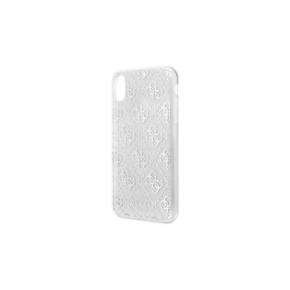 Hurtownia GSM - Etui Guess GUHCI61PCU4GLSI Apple iPhone XR srebrny/silver hard case 4G Glitter - GUE406SLV - {ean13} - Hurt