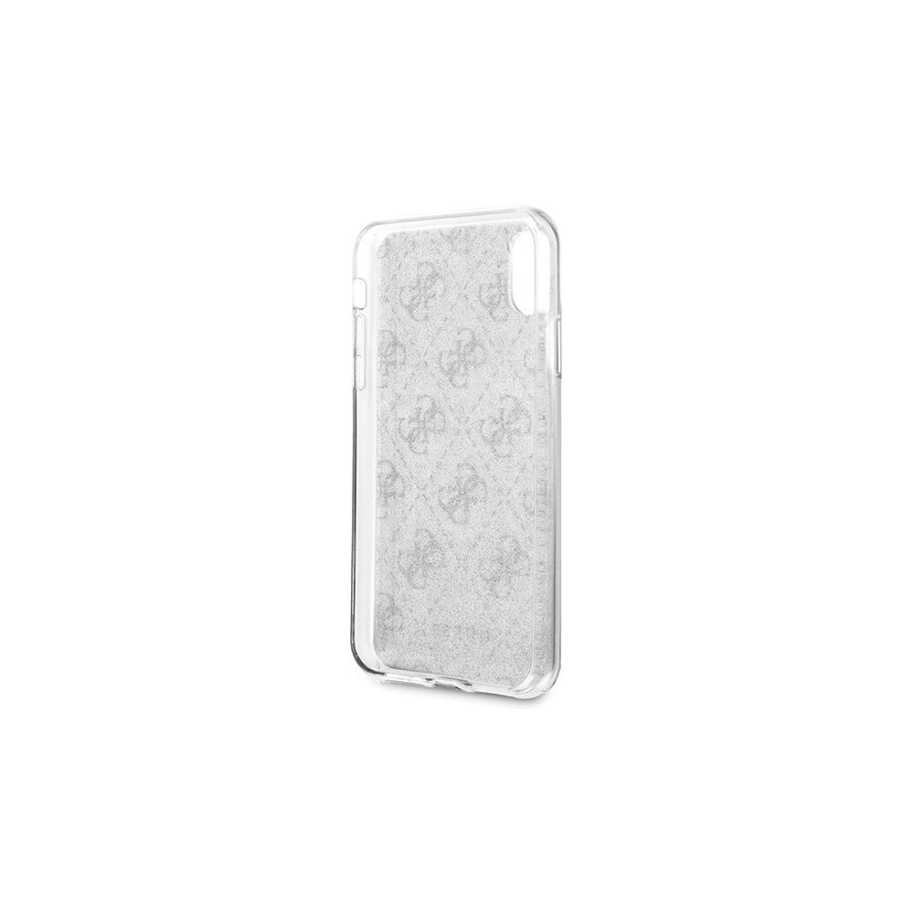 Wholesale Guess GUHCI61PCU4GLSI iPhone Xr silver hard case 4G Glitter - GUE406SLV - {ean13} - Hurt