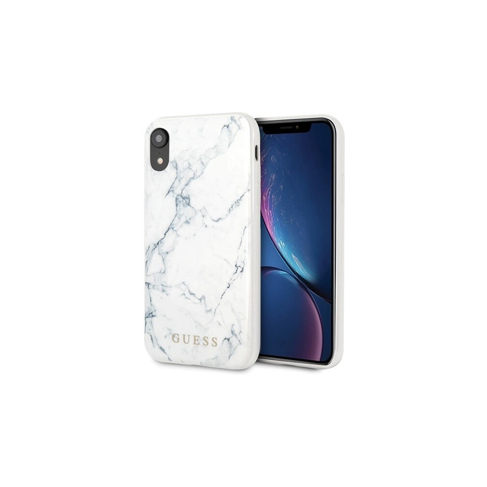 Hurtownia GSM - Etui Guess GUHCI61PCUMAWH Apple iPhone XR alb/marmură albă - GUE408WHT - {ean13} - Hurt