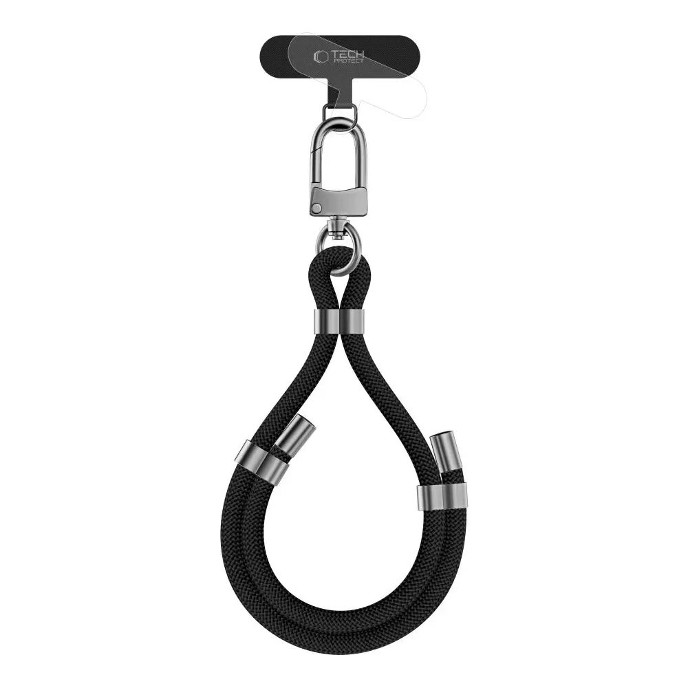 Wholesale Tech-Protect C4S Rope Wrist Strap Black/silver - THP3605 - {ean13} - Hurt