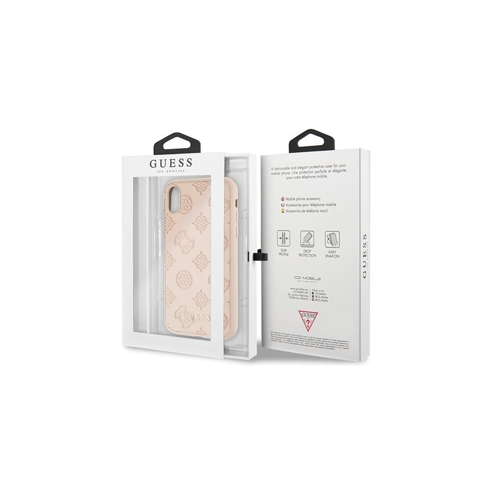 Hurtownia GSM - Etui Guess GUHCI61PELLP Apple iPhone XR latte hard case Colecția Peony - GUE409LATT - {ean13} - Hurt