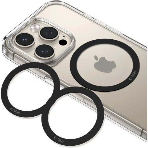 Blaszka Tech-Protect MMP-110 Magnetic MagSafe Ring Black [2 PACK]