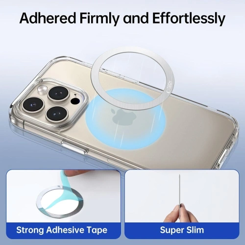 Blaszka Tech-Protect MMP-110 Magnetic MagSafe Ring Silver [2 PACK]